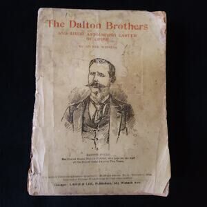 1892 Rare Antique Book The Dalton Brothers Outlaw True Crime Pinkerton Wild West